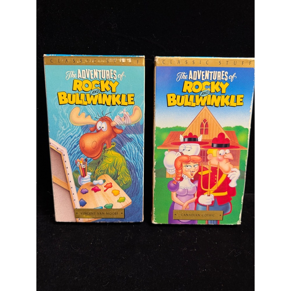Adventures of Rocky and Bullwinkle VHS Lot Vol 3‎ Vincent Van Moose Vol 6 Gothic